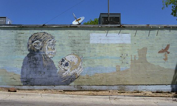 Shakespeare monkeys mural