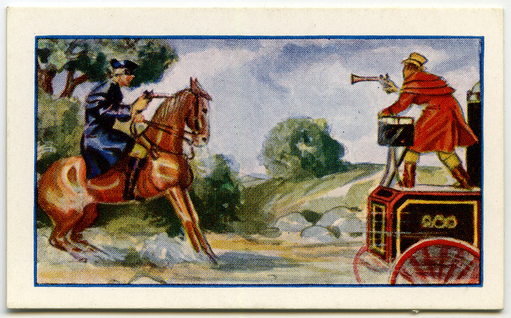 Stagecoach attacked by a highwayman